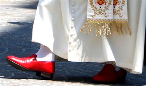 pope benedict xvi shoes meaning